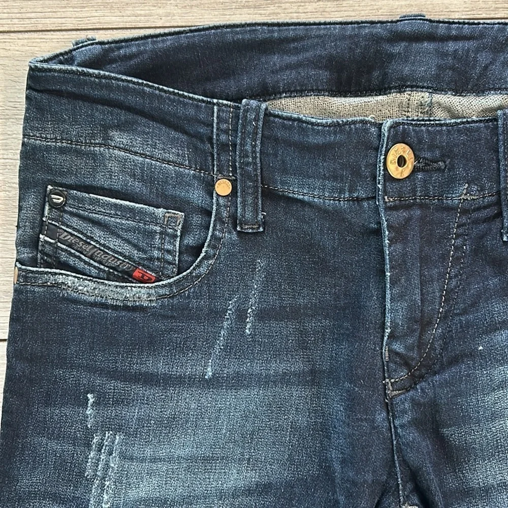 Diesel Grupee Blue Eyecons skinny fit jegging jeans size 25